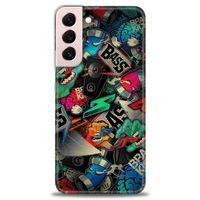 Samsung Galaxy S22 Plus Kılıf HD Baskılı Kılıf - Bass + Tam Ekran Koruyucu