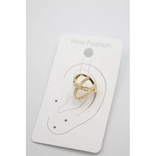 Taşlı Kıkırdak Küpe - Altın