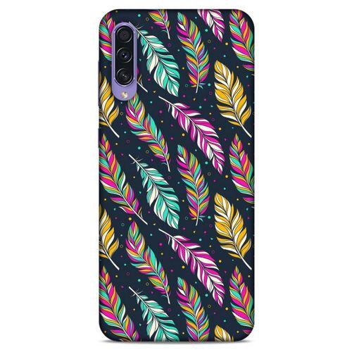 Samsung Galaxy A50s Kılıf Desenli Özel Seri Tüyler (47) Crystal Flex Kılıf