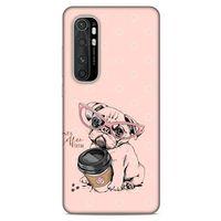 Animax Pugs COFEE Xiaomi Mi Note 10 Lite Kılıf Desenli Silikon