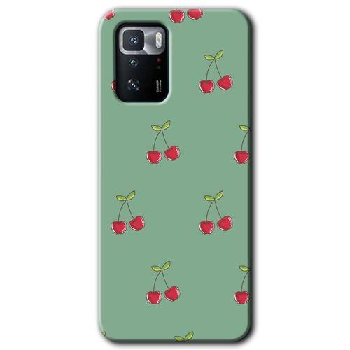 Poco x3 GT Kılıf HD Desen Baskılı Arka Kapak - Kiraz Berry