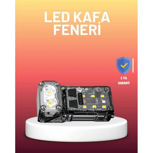 3 Fonksiyonlu Led Far El Feneri Çalışma Lambası Uzun Pil Ömürlü