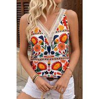 Kadın Askılı V Yaka Dantelli Süprem Bluz