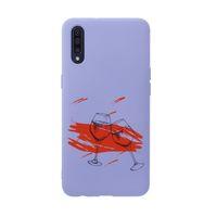 Samsung A50 Spilled Wine Premium Silikonlu Telefon Kılıfı