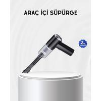 Kablosuz El Süpürgesi – Araç İçi Temizlik İçin 5500pa Güçlü Emiş, Usb Şarjlı