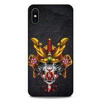 Lopard Apple iPhone XS Max Uyumlu Kılıf Tattoo's (37) Silicone Cover Siyah
