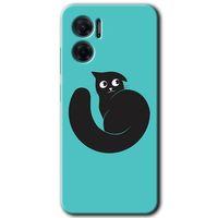 Xiaomi Redmi 10 5G HD Baskılı Kılıf + 9D Tam Ekran Koruyucu - Cat Vector