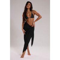 Kadın Siyah Bodrum Stili Bağlama Detaylı 150x75 Pareo