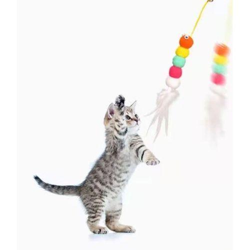 Eğitici Oyuncak Elastik Kendinden Yapışkanlı Solucan Kedi Oltası