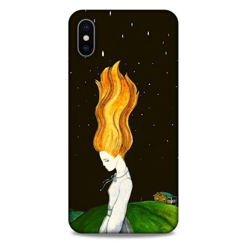 Apple iPhone XS Max Kılıf Depresyon (1) Kılıfı Kahverengi Bordo