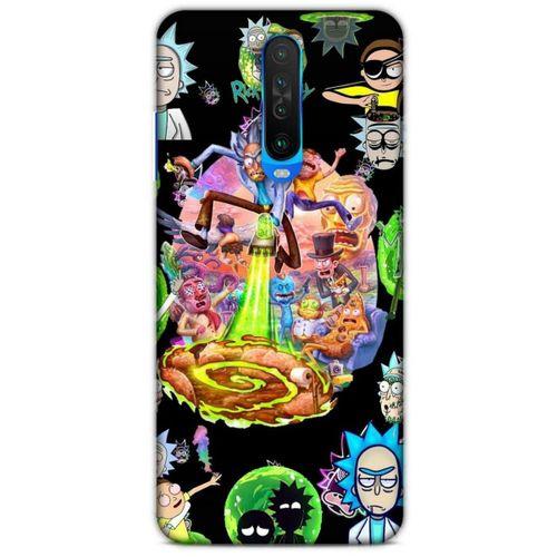 Xiaomi Redmi K30 5G Uyumlu Kılıf Rick And Morty (39) Liquid Crystal Kılıf Shadow Council