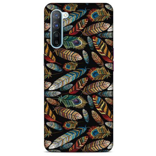 Oppo Reno 3 Kılıf Desenli Özel Seri Tüyler (28) Arka Kapak
