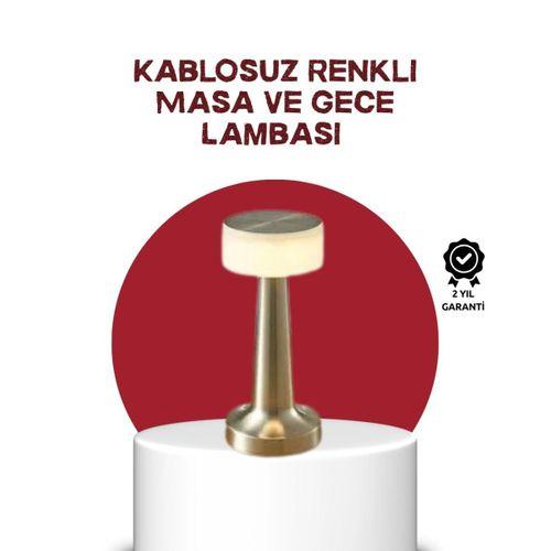Şarj Edilebilir Led Masa Lambası Usb Girişli, Metal Yapı