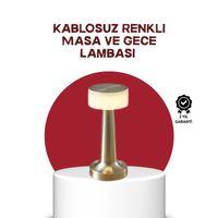 Şarj Edilebilir Led Masa Lambası Usb Girişli, Metal Yapı