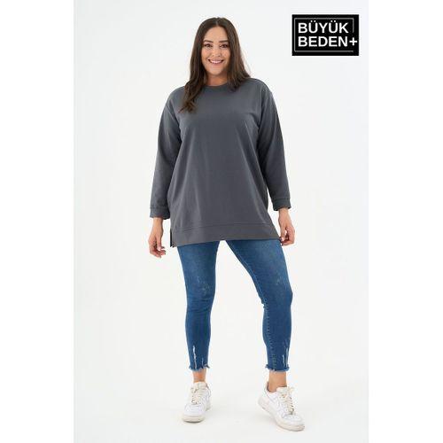 Kadın Tunik Büyük Beden  Sweatshırt SPR26BTK950