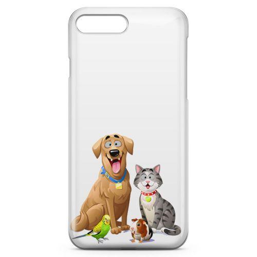 Apple iPhone 7 Plus Kılıf Gülen Patiler Arka Kapak Koruma Desenli Full Koruyucu