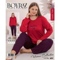 Boyraz 0259 Kadın Battal Sandy Uzun Kol Pijama Takımı