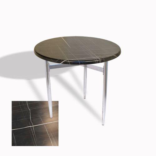 Dockers Venedik Masa Yuvarlak Çap 80 kromnikel (Werzalit, Wermodin veya Allzalit Tabla) - Palazzo