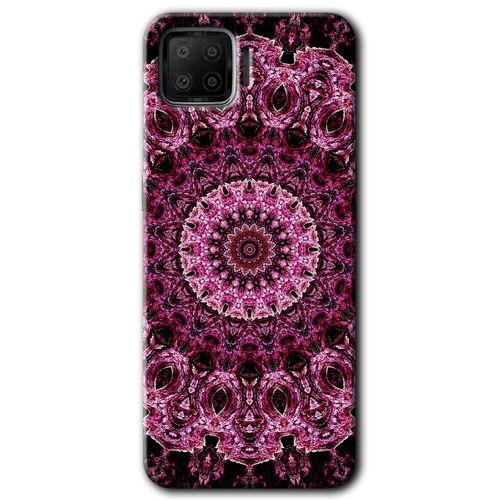 Oppo A73 Kılıf Baskılı Kapak - Mandala Patterns Kaleidoscope +Tam Kaplayan Mat Seramik