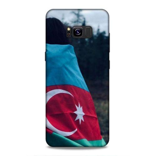 Samsung Galaxy S8 Plus Uyumlu Kılıf Azarbaijan (38) Neo Hybrid Kılıf Bayrak Kadın