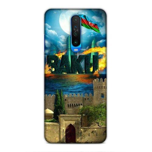 Xiaomi Poco X2 Uyumlu Kılıf Azarbaijan (50) Shockproof Kılıf Bakü Simgeler