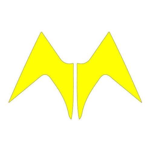 MONDİAL Mondial Mh Drift 2011 - 2020 Uyumlu Flo Sarı Ön Siperlik Yan Sticker