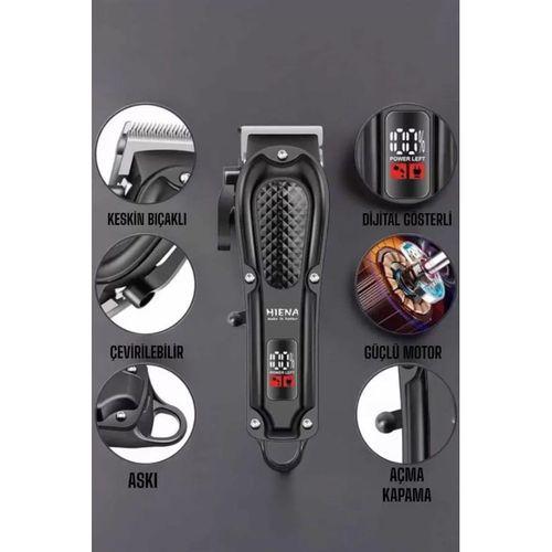Suya Dayanıklı Tıraş Makinesi Keskin Bıçaklı Dijital Göstergeli Şarjlı