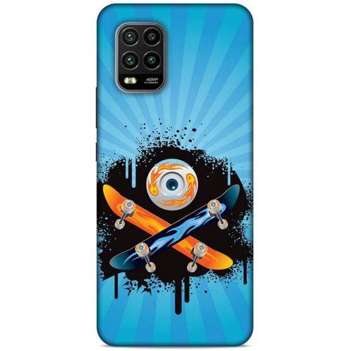 Lopard Xiaomi Mi 10 Lite Uyumlu Kılıf Tattoo's (13) Silikon Kap Snowboard