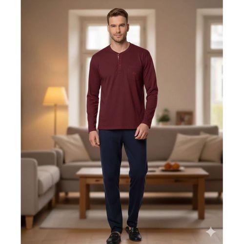 Pijalux Uzun Kollu  Erkek  Pijaması 2053