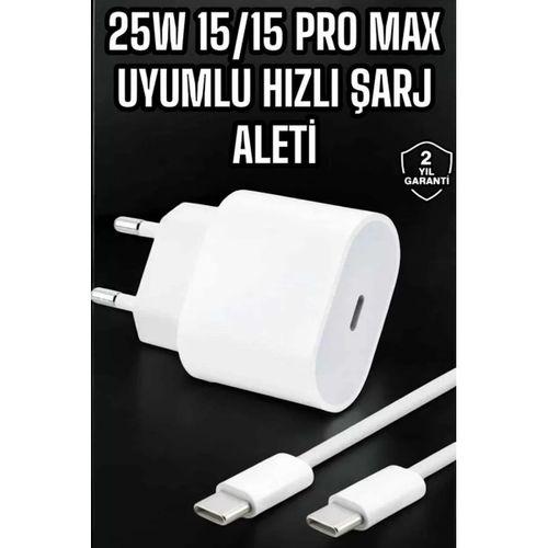 Güç Adaptörü Ve Kablosu Şarj Aleti 15/15 Pro Max Uyumlu Hızlı Şarj