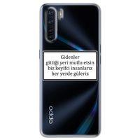 Oppo A91 Kılıf HD Yazı Baskılı Silikon Arka Kapak - Yazı 4