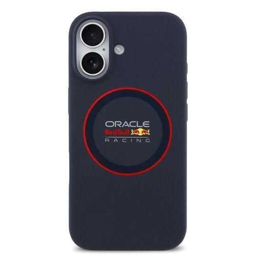 Apple iPhone 17 Kılıf Redbull Orjinal Lisanslı M-safe Şarj Özellikli Kırmızı Halka ve Logo Silikon Kapak