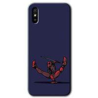 MRCİLETİSİM Xiaomi Redmi 9A Kılıf Baskılı Kapak - DeadPool 3 + 5D Tam Kaplayan Cam