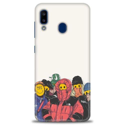 Samsung Galaxy A20 Kılıf HD Baskılı Kılıf - Adamlar + Tam Ekran Koruyucu