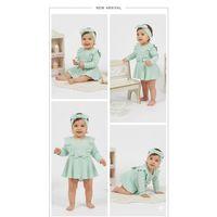 3/18 Ay Bandanalı Alttan Çıtçıtlı Bebek Elbisesi