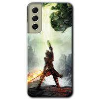 Galaxy S21 FE Kılıf HD Desen Baskılı Arka Kapak - Dragon Hunter