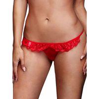 Fantazi İç Giyim Kırmızı Dantelli Fantezi G String Külot