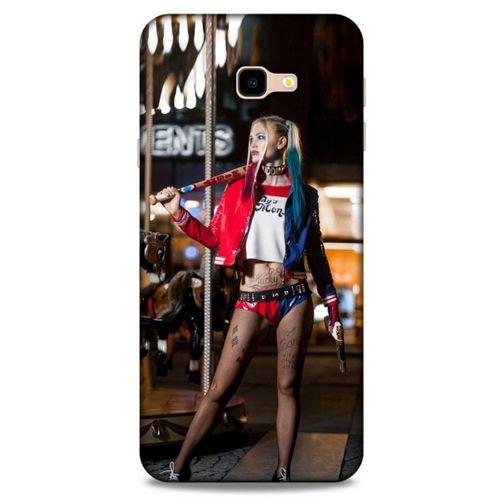 Samsung Galaxy J4 Plus Uyumlu Kılıf Harley Quinn (24) Darbe Emici Kılıf Kiraz kırmızısı