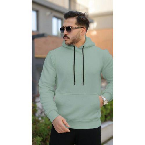 Erkek Kapüşonlu Üç İplik Şardonlu Hoodie