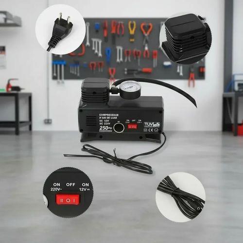 250 Psı Oto Hava Kompresörü - 220v Ve 12v Uyumlu Yol Yardım Lastik Şişirme Pompası