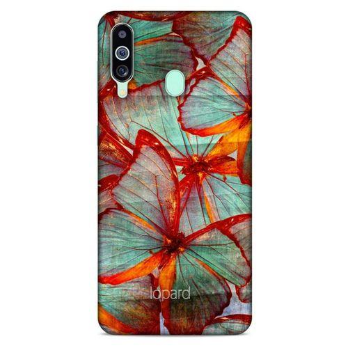 Samsung Galaxy M40 Kılıf Kelebek Etkisi (31) TPU Kılıf Kırmızı Yeşil