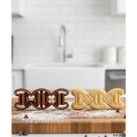 DNA Sarmalı Figürlü Kurabiye Kalıbı ve Hamur Kesici – Şeker Hamuru ve Oyun Hamuru İçin Tek Parça Kalıp