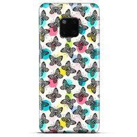 General Mobile GM 20 Kılıf Kelebek Etkisi (36) Glitter Kılıf Sarı Pembe