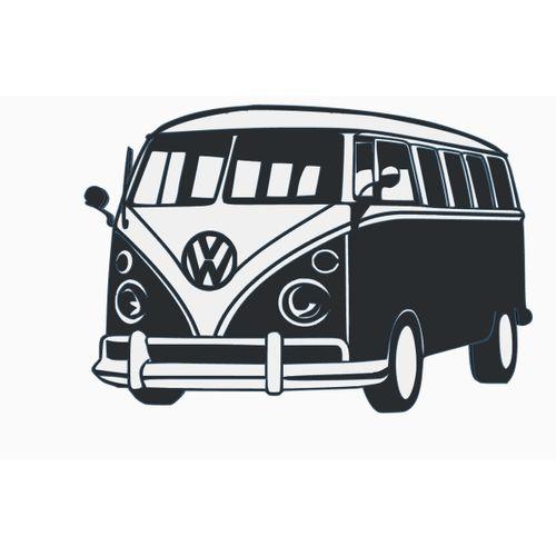 VW Bus Duvar Dekoru - 6902764