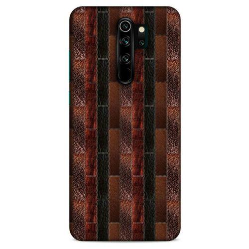 Xiaomi Redmi Note 8 Pro Kılıf Patchwork (8) Baskılı Kılıf Siyah Kahverengi