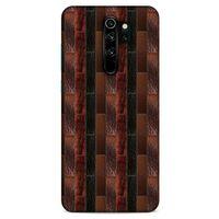 Xiaomi Redmi Note 8 Pro Kılıf Patchwork (8) Baskılı Kılıf Siyah Kahverengi