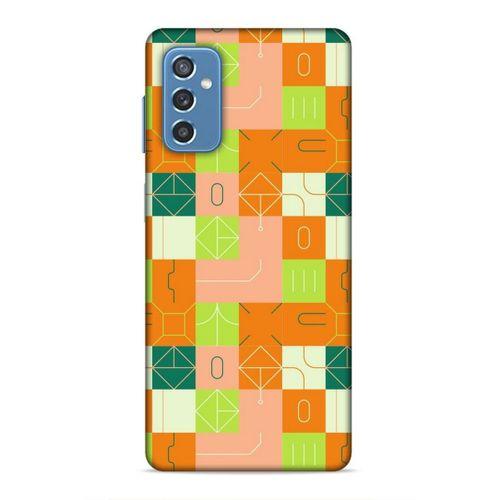 Samsung Galaxy M52 Uyumlu Kılıf Insomnia (48) Bumper Kılıf Fıstık Yeşili Turuncu