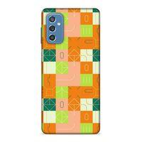 Samsung Galaxy M52 Uyumlu Kılıf Insomnia (48) Bumper Kılıf Fıstık Yeşili Turuncu