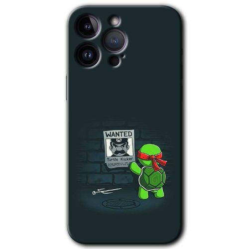 Potkal Hediye Fabrikası iPhone 14 Pro Max HD Baskılı Kılıf + 9D Tam Ekran Koruyucu - Kaplumbağa Avcısı