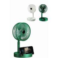 3 Kademe Hız Ayarlı Vantilatör Telefon Standlı Şarjlı Katlanabilir Soğutucu Pervane